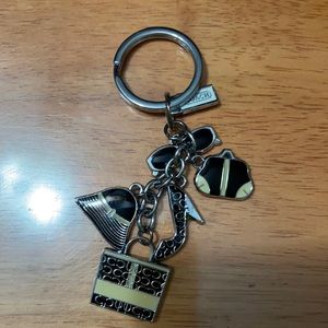 COACH key ring with charms